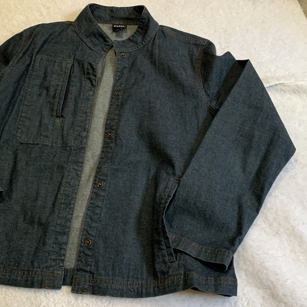 Eileen Fisher Lightweight Blue Denim Snap Front Jacket in Women's SZ M - Picture 5 of 16